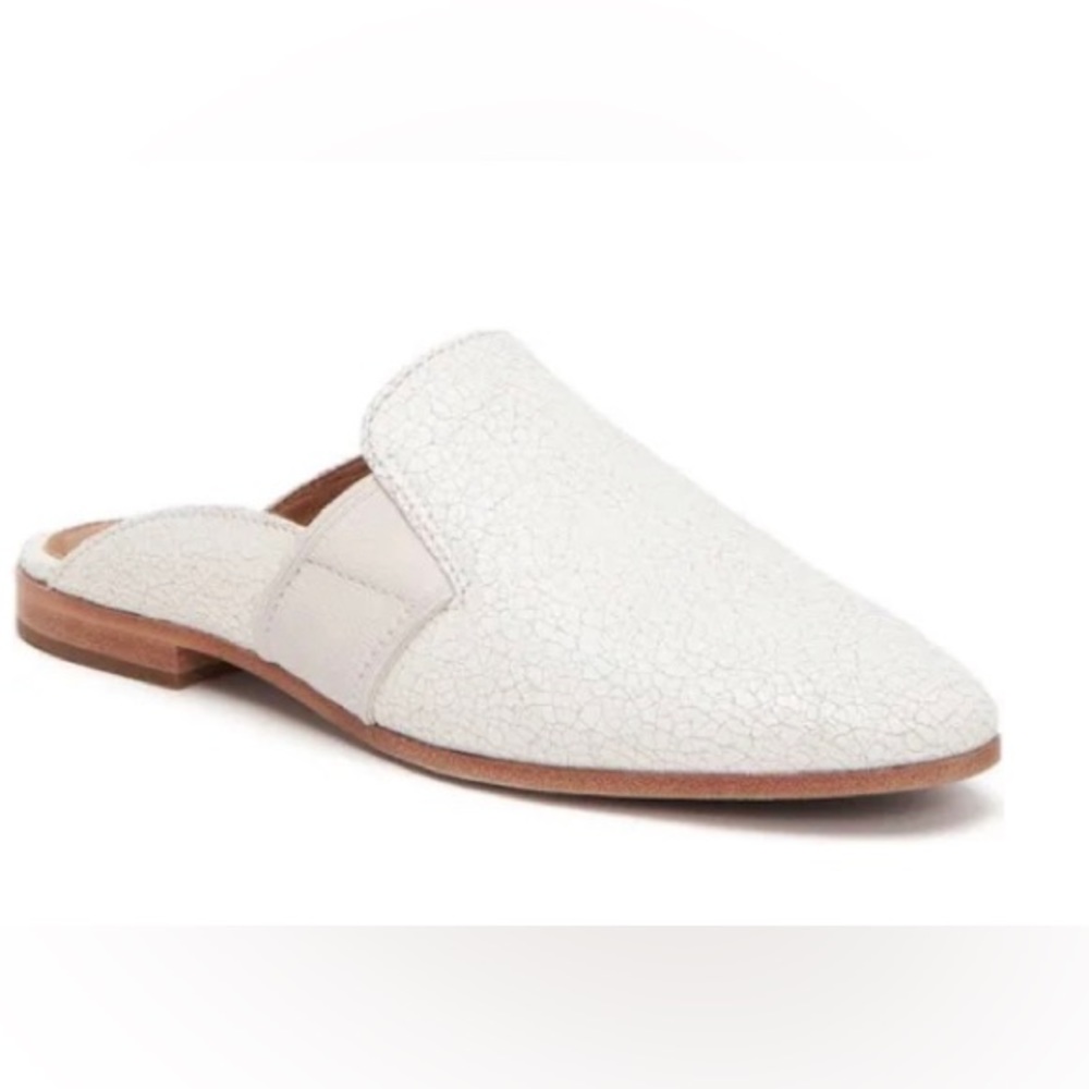 FRYE Crackle Slip On Mules